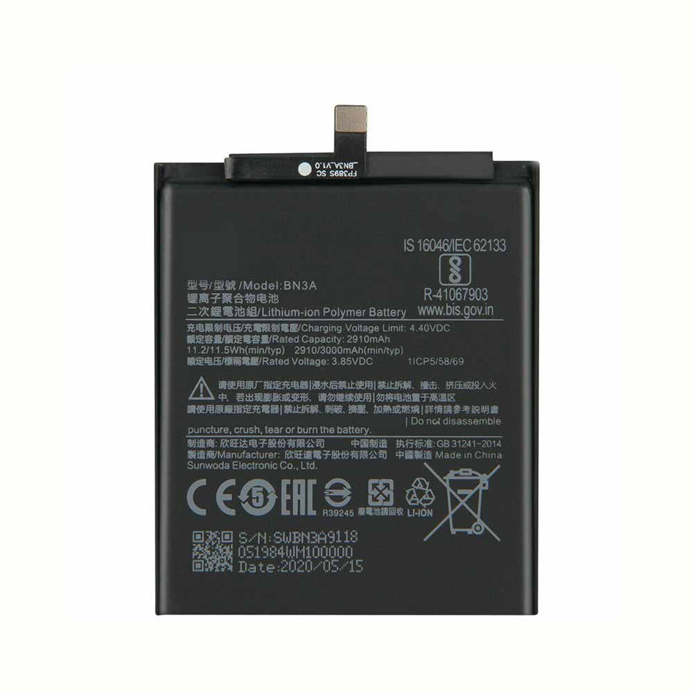 Batería para Redmi-6-/xiaomi-BN3A